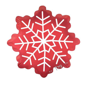 54cm聖誕節 紅色雪花