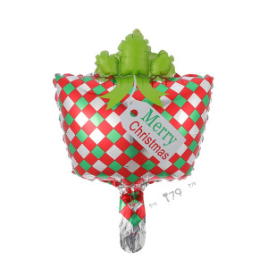 14吋 小造型鋁箔-聖誕節 禮物
