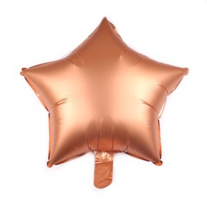 18吋星星鋁箔球-金屬耀眼橘色