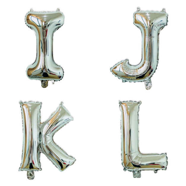 40吋銀色字母球-I.J.K.L
