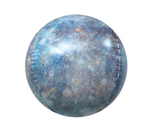 22吋4D立體圓球鋁箔氣球-宇宙水星