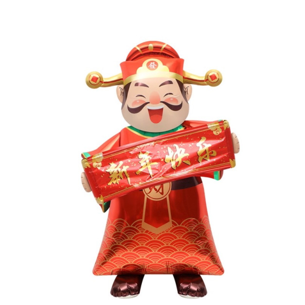 140cm新年站立 財神爺拉春賀年