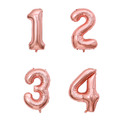 16吋玫瑰金數字球-1234