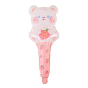 50cm 手拿棒鋁箔氣球- Q萌莓熊
