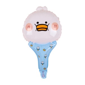 38cm 手拿棒鋁箔氣球- 多洋小鴨