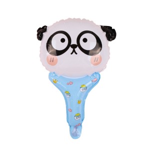 38cm 手拿棒鋁箔氣球- 多洋熊貓