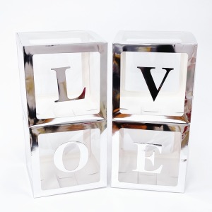 透明氣球積木盒子 Balloon Box 銀色（無字/無球）