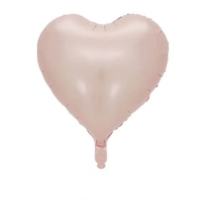 18吋愛心鋁箔球-復古粉
