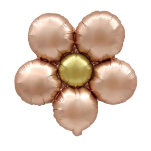 43cm復古絲絨花铝膜氣球-玫瑰粉