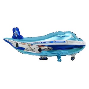 80cm飛機造型鋁箔氣球 藍色