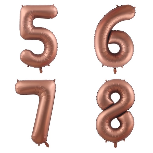 32吋焦糖數字球-5678