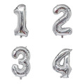 32吋銀色數字球-1234