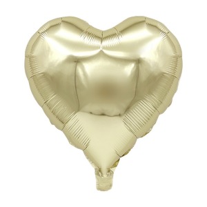 18吋愛心鋁箔球-白金色