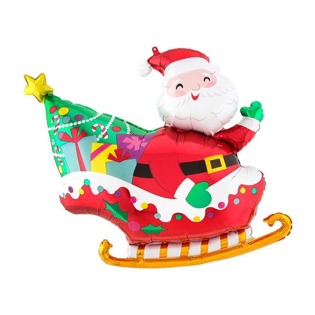 67cm聖誕節 聖誕老公公駕雪橇