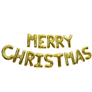 16吋聖誕節字母鋁箔氣球-MARRY CHRISTMAS 單色
