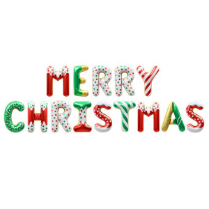 16吋聖誕節字母鋁箔氣球-MARRY CHRISTMAS 花色款