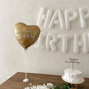 16吋 生日字母套組-白色