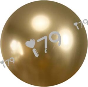 10吋圓形-金屬面鉻金色J12( 星牌 )Chrome Gold