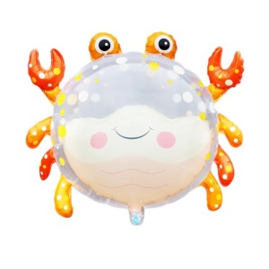 82cm 海洋系列鋁箔球-香吉泡泡螃蟹