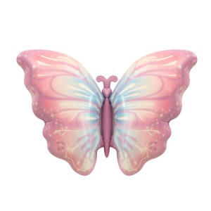 82cm 昆蟲系列鋁箔氣球-蝴蝶夢彩粉蝶
