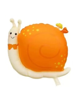 61cm 動物系列鋁箔球-橘色蝸牛 
