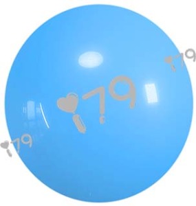 10吋圓形-標準淺藍色Y17(星牌)Light blue