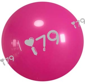 10吋圓形-標準玫紅色Y11(星牌)Rose rad