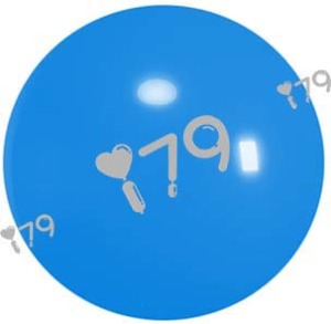 10吋圓形-標準藍色Y28(星牌)Sky blue