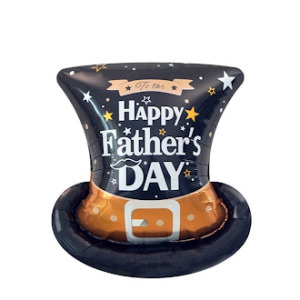 63cm父親節鋁箔氣球-帽子爸爸