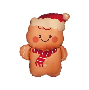73 cm聖誕節鋁箔氣球-聖誕嘟嘟薑餅人