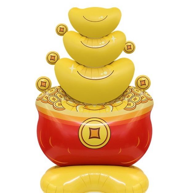 155cm新年站立 金銀滿盆