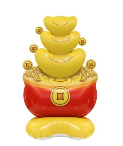 155cm新年站立 金銀滿盆