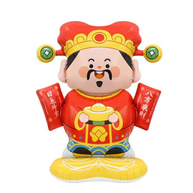 62cm新年節 站立立體八方旗財神