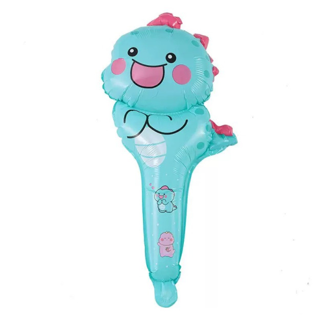 50cm 手拿棒鋁箔氣球- 恐龍寶寶D