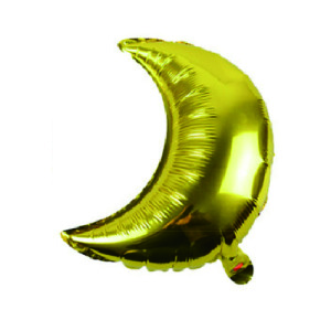 18吋素面鋁箔月亮-金色