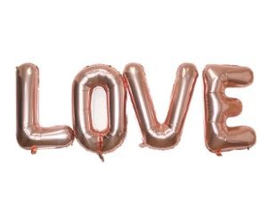 80cm字母套組LOVE-玫瑰金