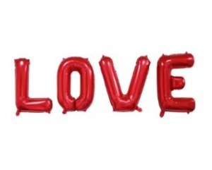 80cm字母套組LOVE-紅