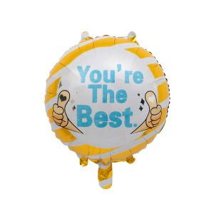 45cm 生日圓形鋁箔氣球- you are the best