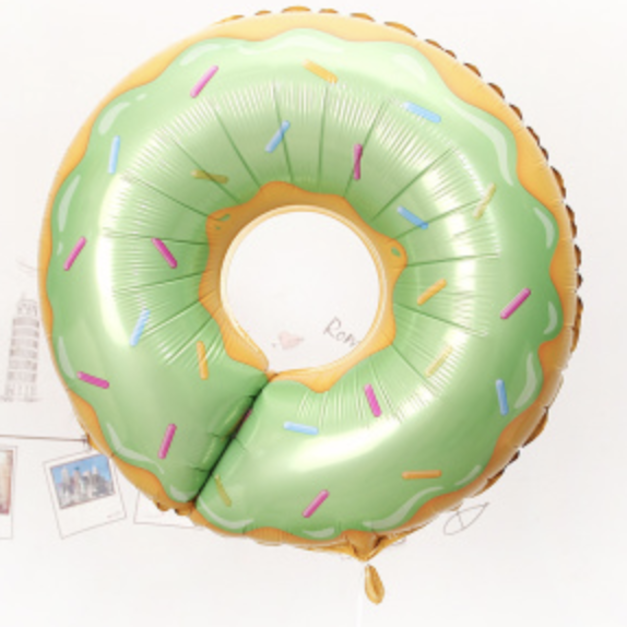甜甜圈鋁箔氣球綠色