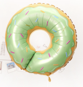 甜甜圈鋁箔氣球綠色