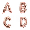 16吋玫瑰金字母球-A.B.C.D