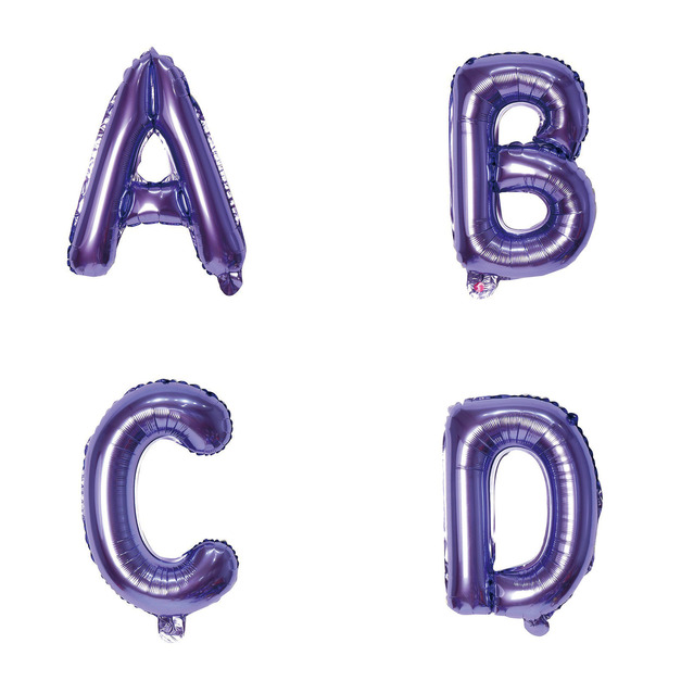 16吋紫色字母球-A.B.C.D