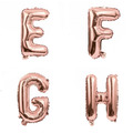 16吋玫瑰金字母球-E.F.G.H