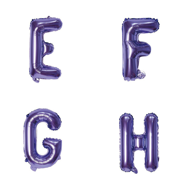 16吋紫色字母球-E.F.G.H