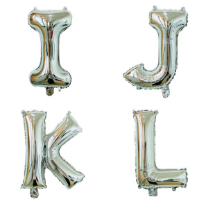 16吋銀色字母球-I.J.K.L