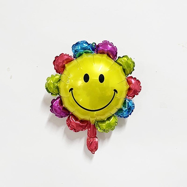 14吋 小造型鋁箔-植物彩虹太陽花