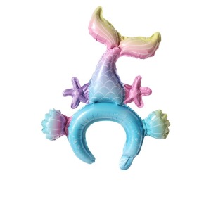 49cm 髮箍鋁箔氣球-美人魚