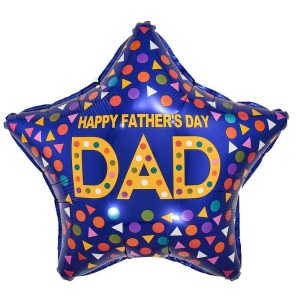 【預購】45cm 父親節鋁箔氣球-星星爸爸