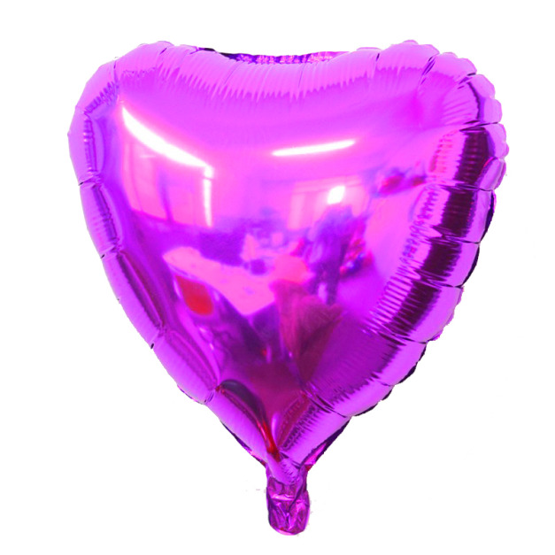 18吋愛心鋁箔球-玫紫