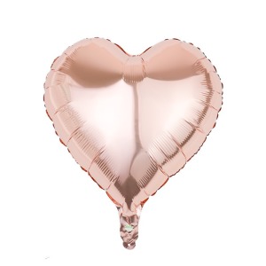 18吋愛心鋁箔球-玫瑰粉色